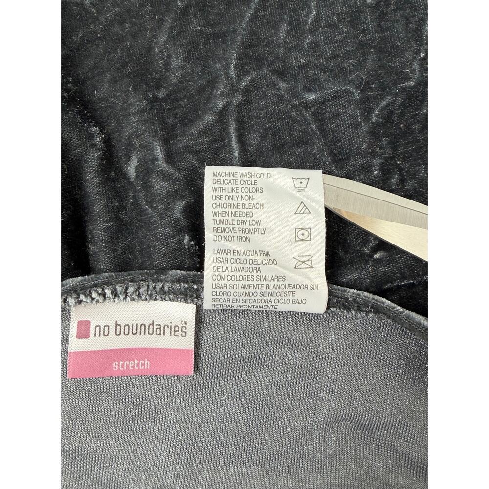 Y2K Crushed Velvet Lace Tank Top Cami Sz L Dark Gray Coquette Babydoll Festival - Picture 8 of 10